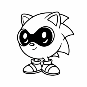 Dibujo de Among Us Sonic para colorear
