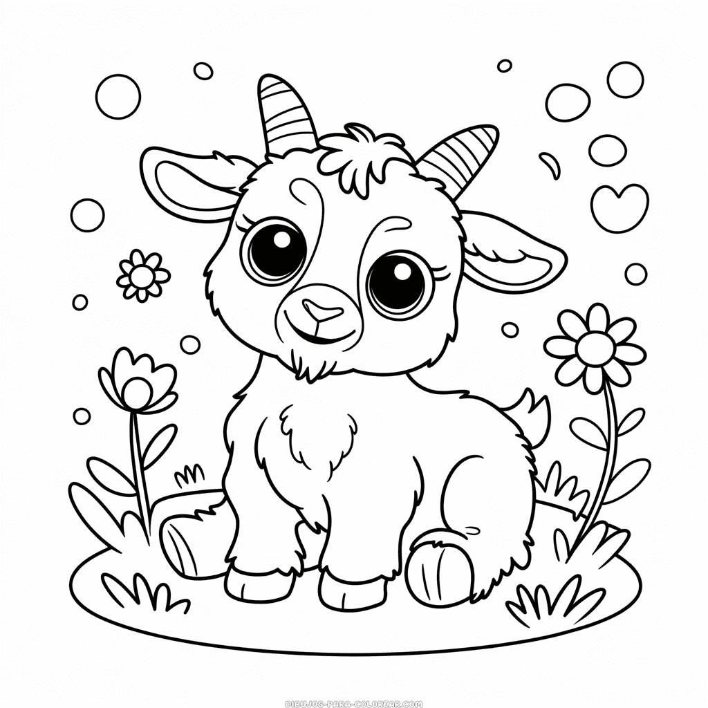 Dibujo de Beanie Boo Goat para colorear