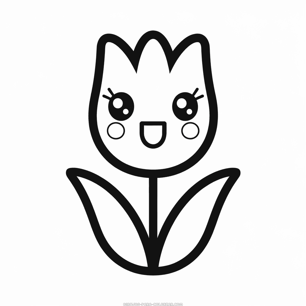 Dibujo de Flor segura para colorear