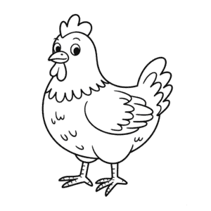 Dibujo de Linda Gallina para Colorear