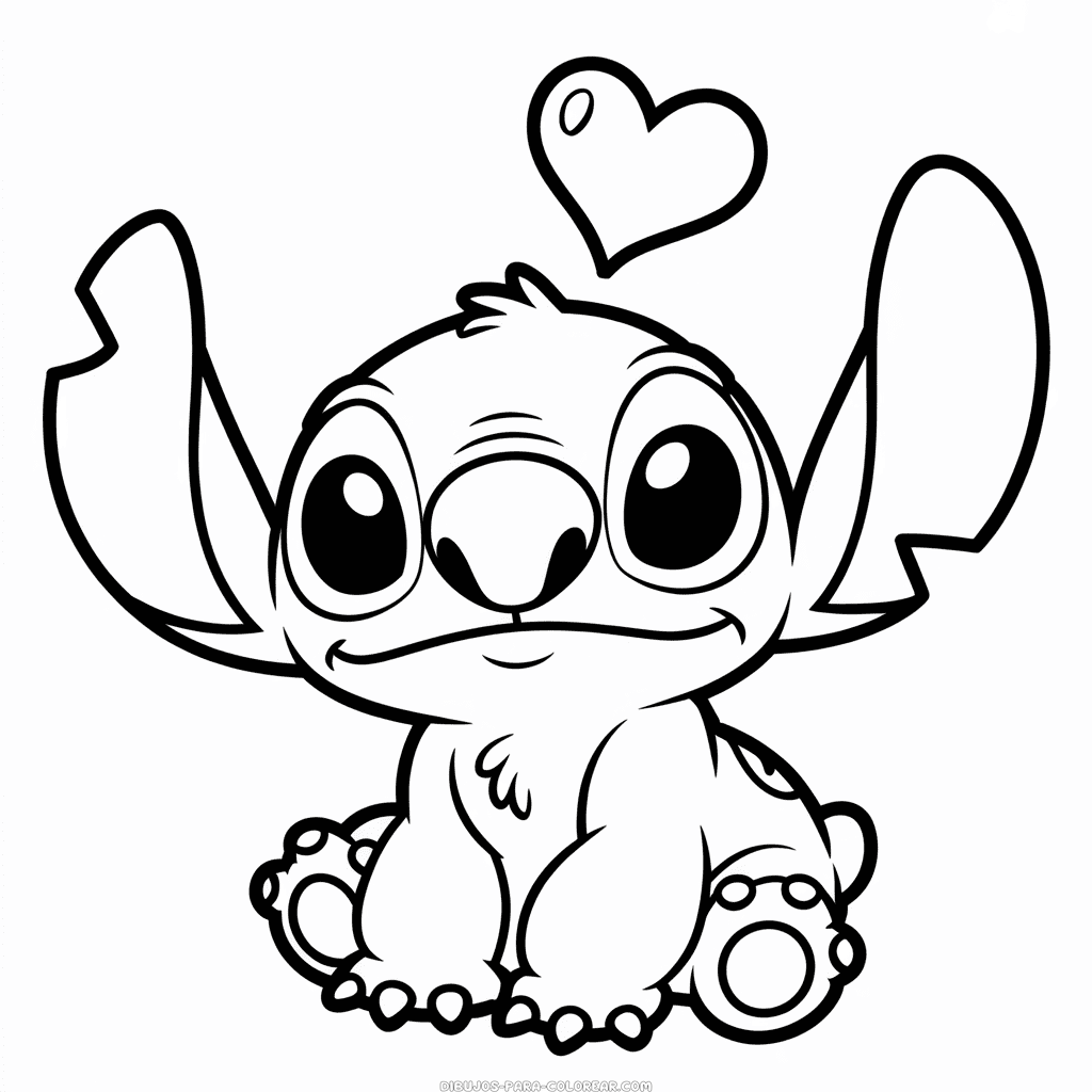Dibujo de Adorable Stitch para Colorear