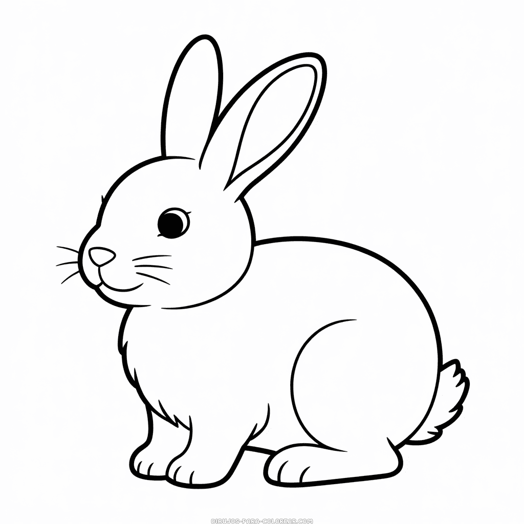 Dibujo de Animal conejo para Colorear