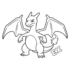 Dibujo de Charizard EX para Colorear
