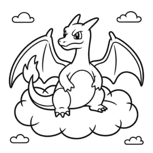 Dibujo de Charizard para Imprimir para Colorear