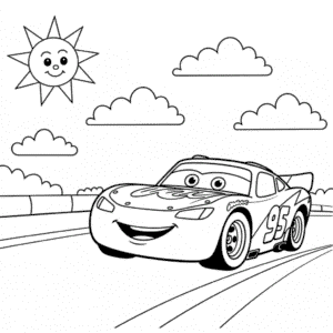 Disegno da Colorare di Cars della Disney