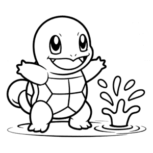 Dibujo de Pokémon Squirtle para Colorear