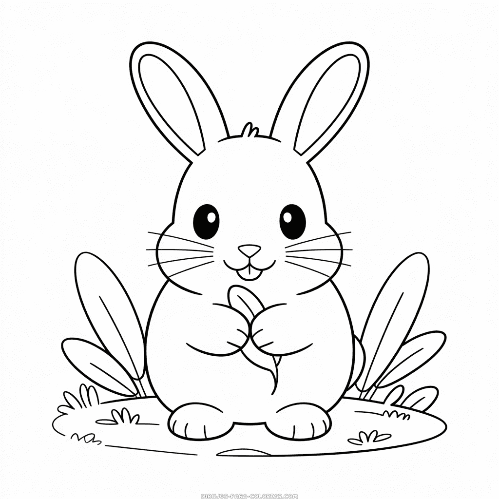 Dibujo de Lindo Conejo para Colorear