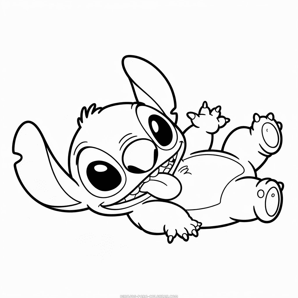 Dibujo de Lindo Stitch para Colorear