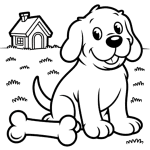 Dibujo de Clifford, el Gran Perro Rojo para Colorear