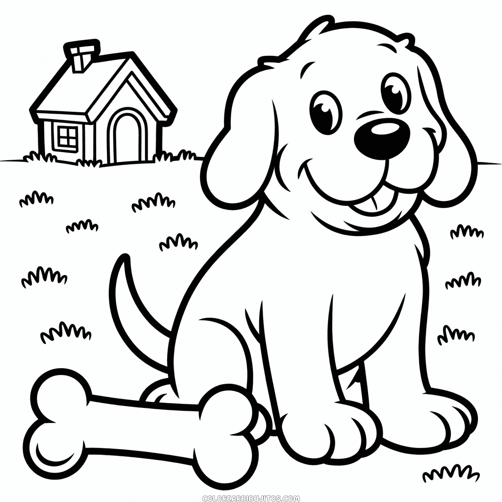 Dibujo de Clifford, el Gran Perro Rojo para Colorear