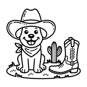 Dibujo de Perro Vaquero para Colorear