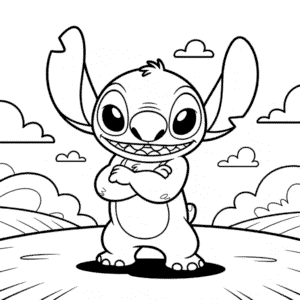 Dibujo de Stitch Adulto para Colorear