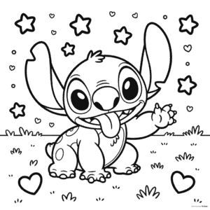 Dibujo de Disney Stitch para Colorear