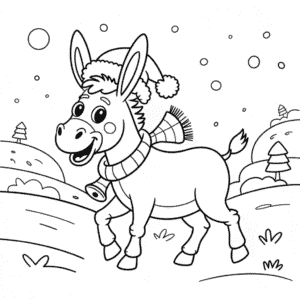 Dibujo de Dominick el Burro para Colorear