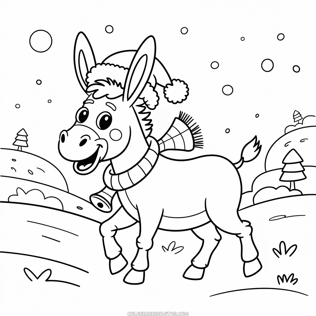 Dibujo de Dominick el Burro para Colorear