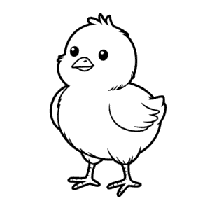 Dibujo de Pollito para Colorear