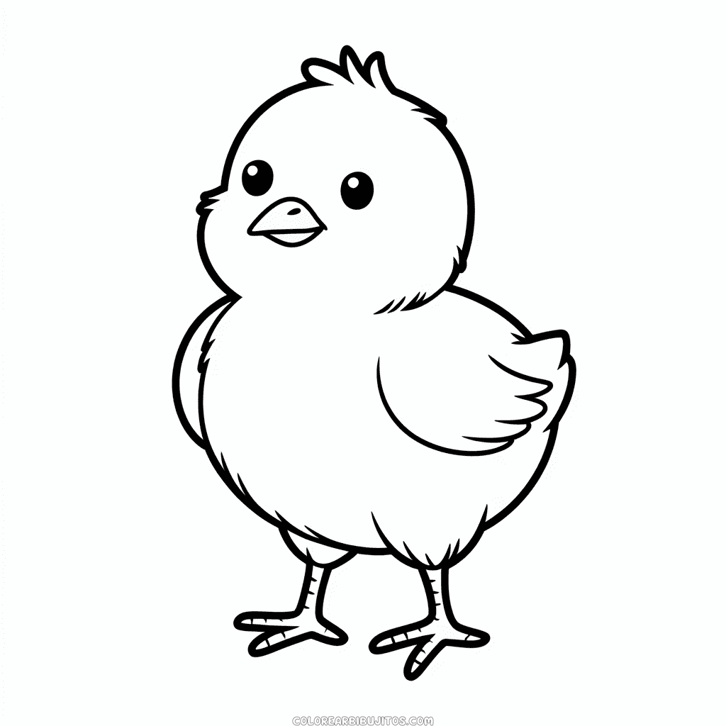 Dibujo de Pollito para Colorear