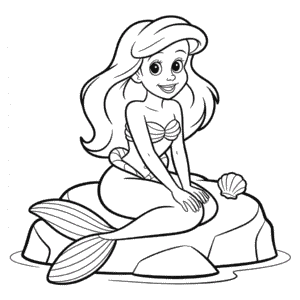 Dibujo de Ariel para Colorear