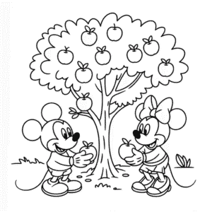Dibujo de Disney Otoño para Colorear