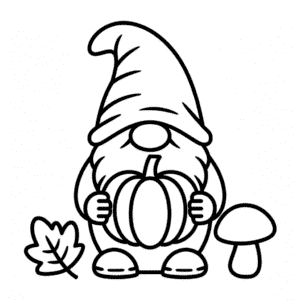 Dibujo de Duende de Otoño para Colorear