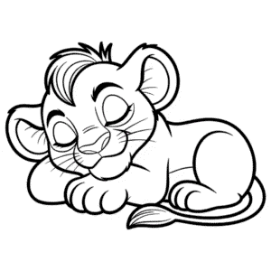 Dibujo de El Rey León Online para Colorear
