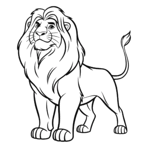 Dibujo de El Rey León para Colorear