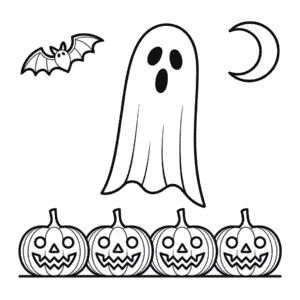 Dibujo de Halloween para Adultos para Colorear