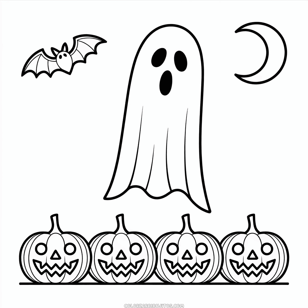 Dibujo de Halloween para Adultos para Colorear