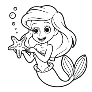 Dibujo de Linda Ariel para Colorear