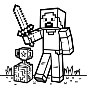 Dibujo de Mejor Minecraft para Colorear