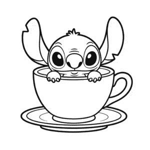Dibujo de Pequeño Stitch para Colorear