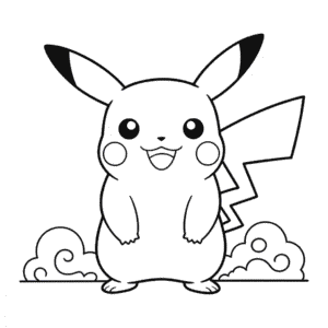 Dibujo de Pikachu Gigamax para Colorear