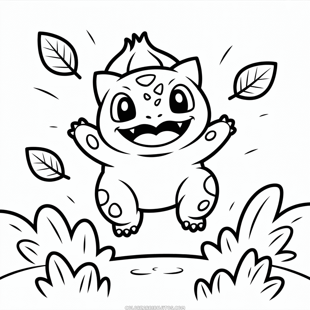 Dibujo de Bulbasaur para Niños para Colorear