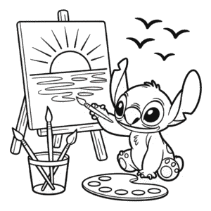 Dibujo de Dibujo de Stitch para Colorear