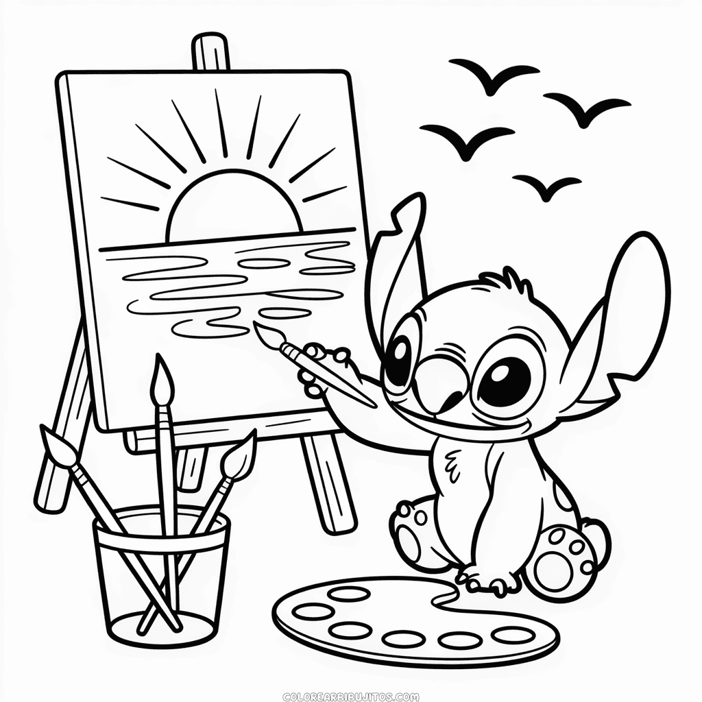 Dibujo de Dibujo de Stitch para Colorear
