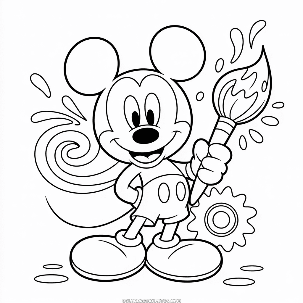 Dibujo de Epic Mickey para Colorear