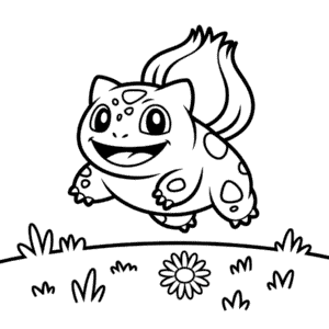Dibujo de Feliz Bulbasaur para Colorear