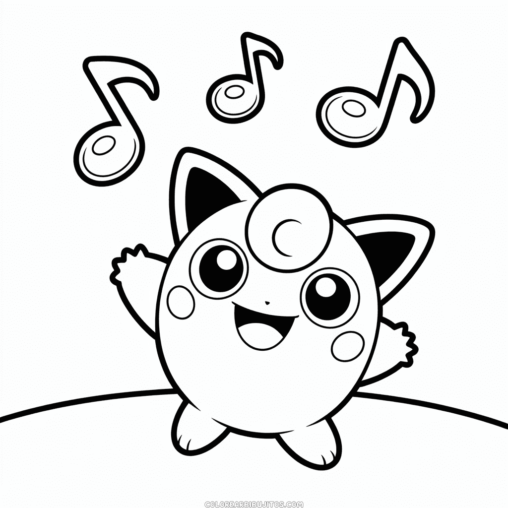 Dibujo de Jigglypuff para Colorear