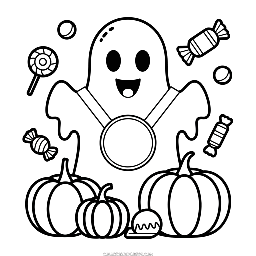 Dibujo de Mejor Halloween para Colorear