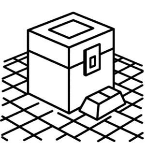 Dibujo de Pecho Minecraft para Colorear