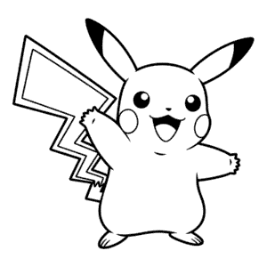 Dibujo de Pikachu para Colorear
