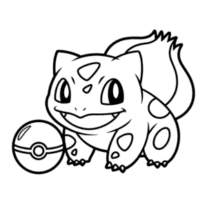 Dibujo de Pokemon Bulbasaur para Colorear