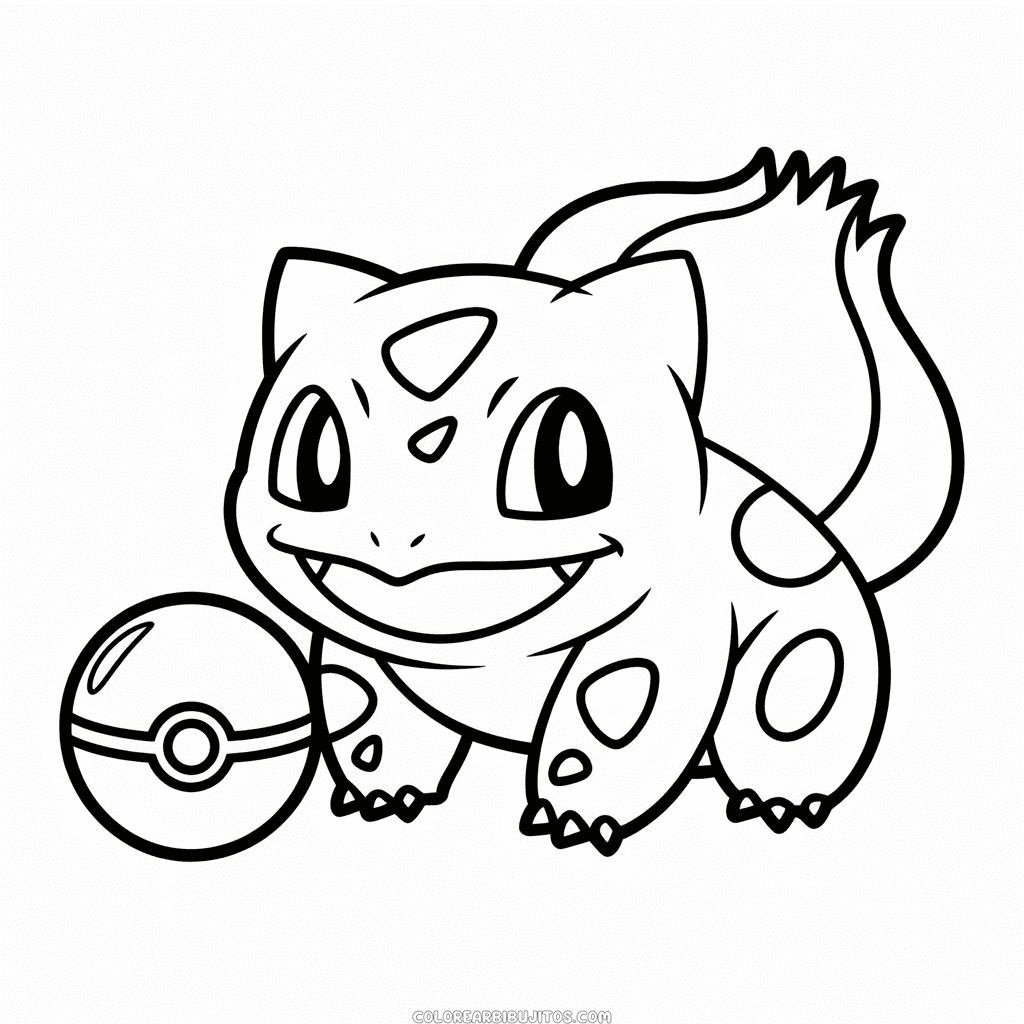 Dibujo de Pokemon Bulbasaur para Colorear