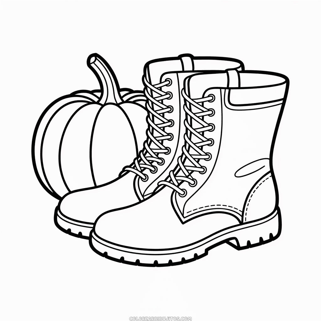Dibujo de Ropa de Otoño para Colorear