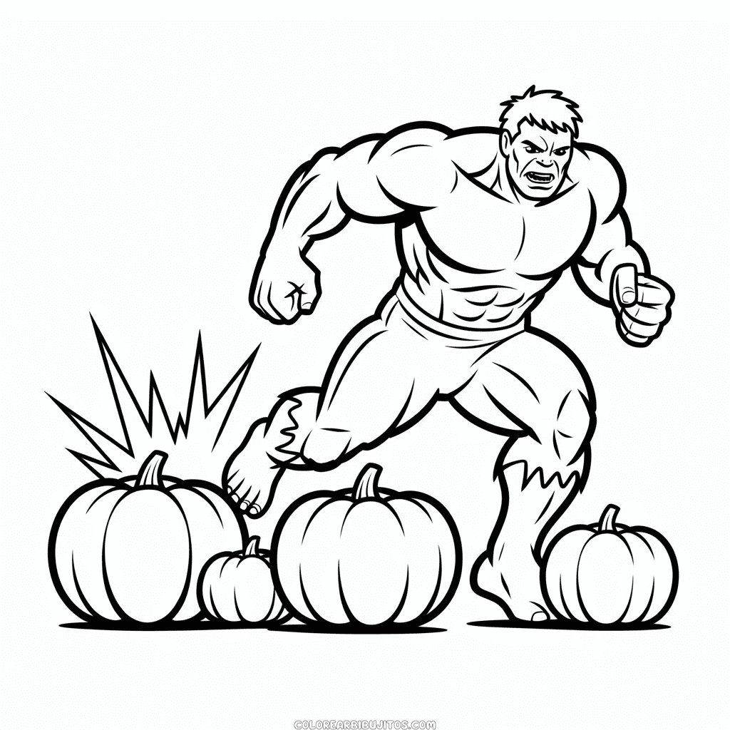 Dibujo de Vengador de Halloween para Colorear